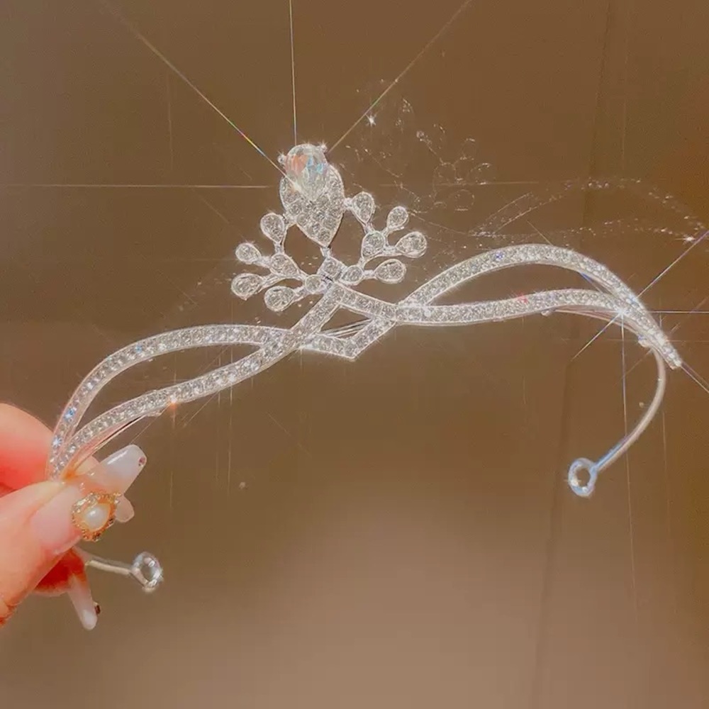 Vintage Silver Crystal Bridal Tiara
